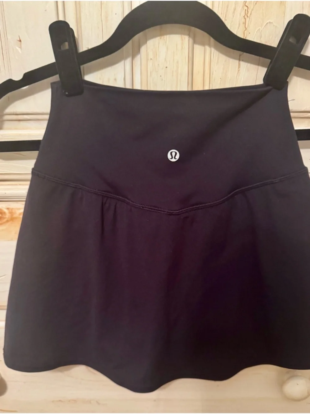 Lululemon black skort, size 4- - Picture 2 of 5